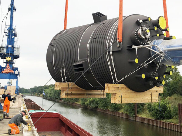 Sattelauflage für einen Schwerlasttransport Sattelauflage für einen Schwerlasttransport