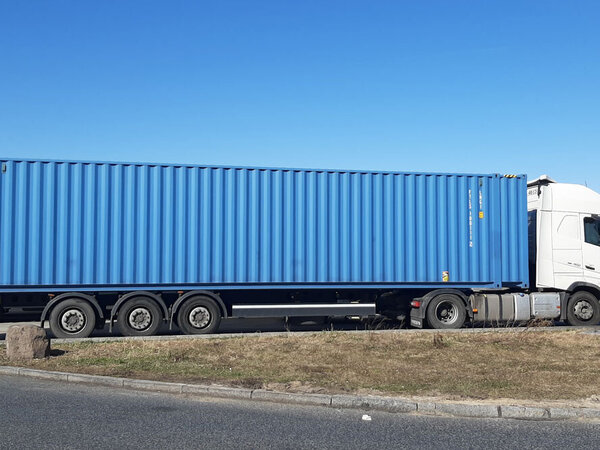40 Fuß Container nach der Beladung 40 Fuß Container nach der Beladung