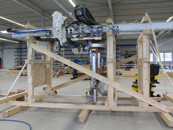 Innenkonstruktion einer Holzkiste Innenkonstruktion einer Holzkiste